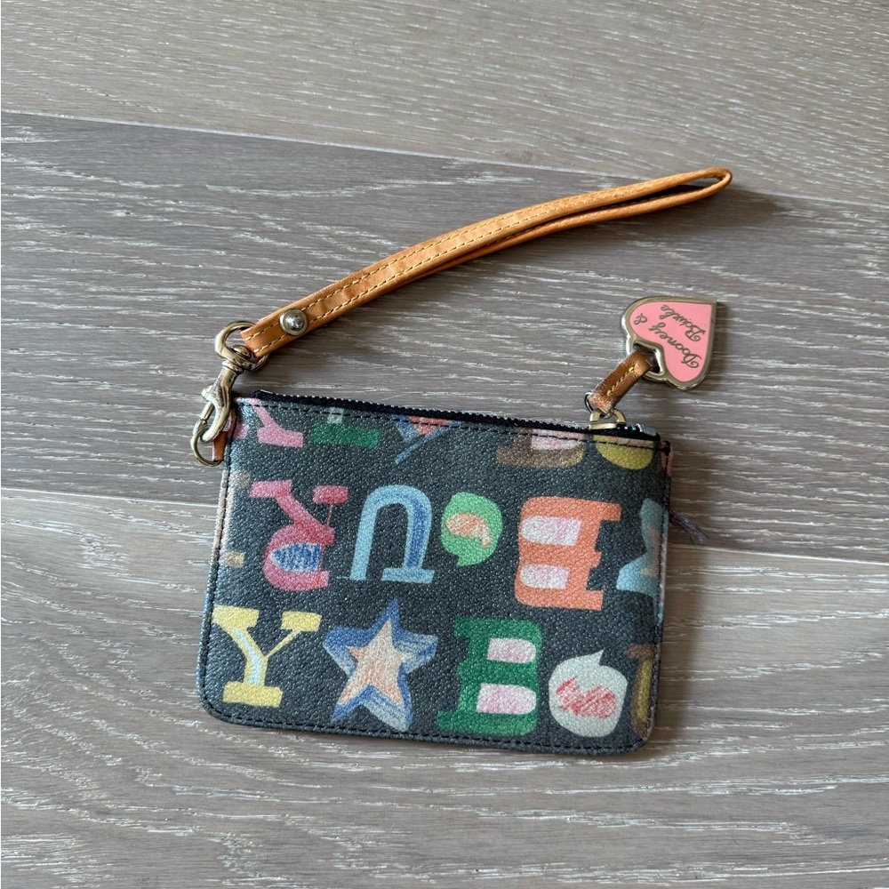 Dooney & Bourke Multicolor Monogram Wristlet